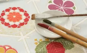 着物の絵付け