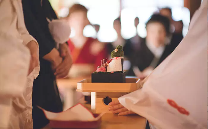 和装結婚式風景